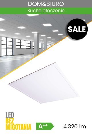 Panel LED 600x600mm 36W/4000K