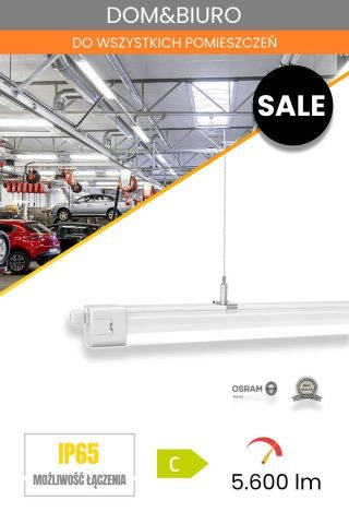 Wszechstronna lampa LED o dużej mocy 1200mm IP65 40W 4000K